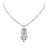 Image 1 : 14KT White Gold 4.81 ctw Diamond Necklace