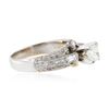 Image 2 : 18KT White Gold 1.03 ctw Diamond Ring