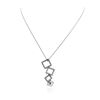 Image 2 : 14KT White Gold 0.58 ctw Diamond Pendant With Chain