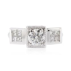 Platinum  1.96 ctw Diamond  Ring