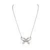 Image 1 : 14KT White Gold 1.59 ctw Diamond Butterfly Necklace