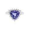 Image 1 : 14KT White Gold 3.30 ctw Tanzanite and Diamond Ring