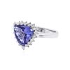 Image 2 : 14KT White Gold 3.30 ctw Tanzanite and Diamond Ring