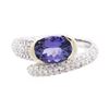 Image 1 : 14KT Two-Tone Gold 1.99 ctw Tanzanite and Diamond Ring