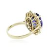 Image 3 : 14KT Yellow Gold 5.44 ctw Tanzanite and Diamond Ring