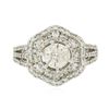 Image 1 : 14KT White Gold 1.72 ctw Diamond Ring