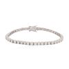 Image 1 : 14KT White Gold 5.52 ctw Diamond Tennis Bracelet