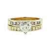 Image 1 : 14KT Yellow Gold 1.42 ctw Diamond Wedding Set