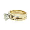 Image 2 : 14KT Yellow Gold 1.42 ctw Diamond Wedding Set