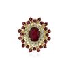 Image 1 : 14KT Yellow Gold 5.29 ctw Ruby and Diamond Ring