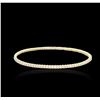 Image 1 : 14KT Yellow Gold 2.70 ctw Diamond Bangle Bracelet