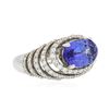 Image 2 : 14KT White Gold 3.11 ctw Tanzanite and Diamond Ring