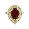 Image 1 : 14KT Yellow Gold 4.29 ctw Ruby and Diamond Ring