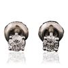 Image 1 : 14KT White Gold 0.51 ctw Diamond Stud Earrings