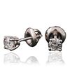 Image 2 : 14KT White Gold 0.51 ctw Diamond Stud Earrings