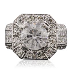 14KT White Gold 5.79 ctw Diamond Ring