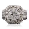 Image 1 : 14KT White Gold 5.79 ctw Diamond Ring