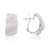 Image 2 : 18KT White Gold 1.09 ctw Diamond Earrings