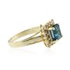 Image 2 : 14KT Yellow Gold 2.35 ctw Topaz and Diamond Ring