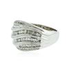 Image 2 : 14KT White Gold 0.90 ctw Diamond Ring