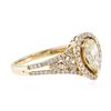 Image 2 : 14KT Yellow Gold 1.78 ctw Diamond Unity Ring