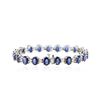 Image 2 : 14KT White Gold 15.12 ctw Sapphire and Diamond Bracelet