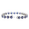 Image 3 : 14KT White Gold 15.12 ctw Sapphire and Diamond Bracelet