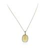 Image 2 : 14KT Yellow Gold 9.21 ctw Opal and Diamond Pendant With Chain