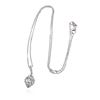 Image 1 : 18KT White Gold 0.80 ctw Diamond Pendant with Chain