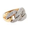 Image 2 : 18KT Two-Tone Gold 1.25 ctw Diamond Ring