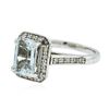 Image 2 : 14KT White Gold 2.15 ctw Aquamarine and Diamond Ring