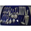 Image 1 : Selection of Birks "Rose Bower" sterling flatware serving pieces and extras including four tablespoo