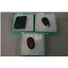 Image 1 : Three natural gemstones including large emerald cut emerald, pear shaped sapphire and oval ruby