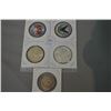 Image 1 : Selection of American silver coins including a one ounce fine silver $1 coin dated 2014, 1900 silver