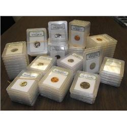 LARGE LOT 50+ Slabbed Coins