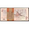 Image 1 : 1986 $2 - Original Bundle of (sequential) 100 Crisp Original UNC notes.