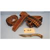 Image 1 : HAND MADE KNIFE w/ SCABBARD & SHELL BELT & SHOTGUN SHELL BELT
