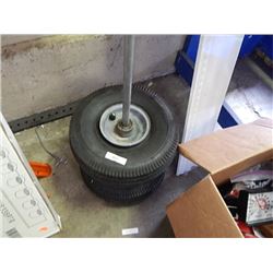 AXLE WITH 2 DOLLY WHEELS