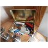 Image 1 : TIN BOX OF SEWING NOTIONS