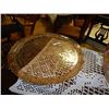 Image 2 : DEPRESSION GLASS - AMBER GLASS - SERVING PLATTER