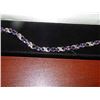 Image 1 : BRACLET - AMETHYST AND DIAMOND - 6CT - INFINITY DESIGN - NEW IN BOX - RETAIL ~$450