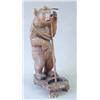 Image 1 : An early 20th century Swiss bear stick stand modelled as a mountaineer with ropes and ice axe on...