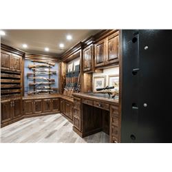 Solid Bubinga Wood Gun Display
