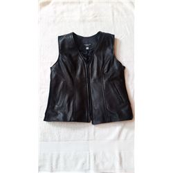 Ladies Concealed Carry Leather Vest and Smith & Wesson Handgun