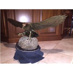 Bronze Eagle Sculpture
