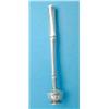 Image 1 : A Tiffany and Co Sterling pipe tamper, with bamboo effect handle....