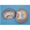 Image 1 : A pair of Sterling bonbon dishes, of scallop form....