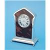 Image 1 : A George V silver and tortoiseshell 8-day timepiece with circular dial, Chester 1915. 5.5 ins....