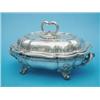 Image 1 : A Victorian silver and plated entree dish with warming stand....