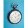 Image 1 : A Continental gun metal pocket watch with arabic dial and erotic automaton at the reverse....